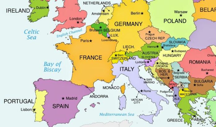 Map of Europe: Countries, Capitals & Regions Explained